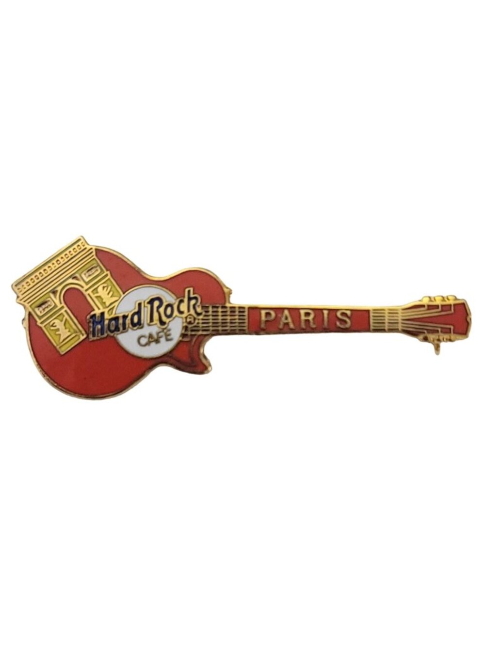 Hard Rock Cafe Paris Arc de Triomphe Red Les Paul Guitar Pin K469